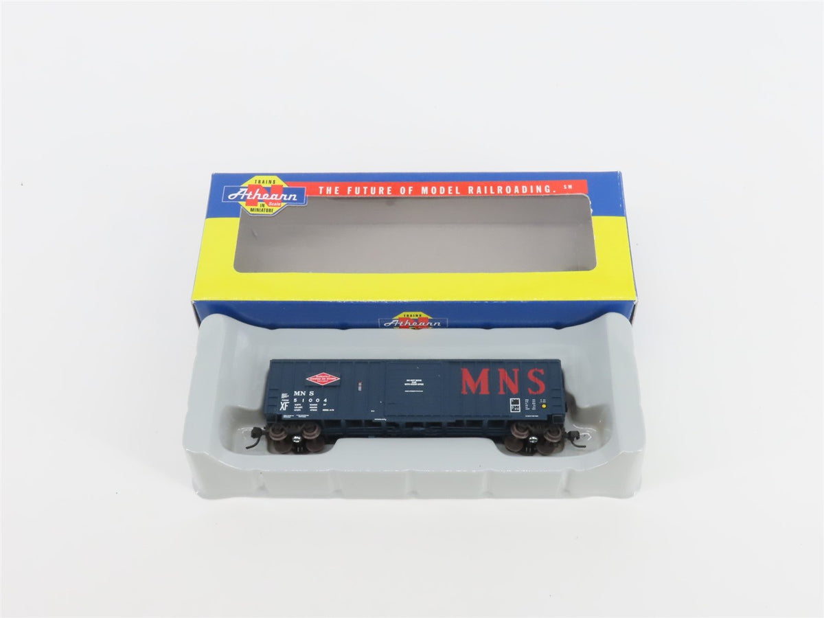 N Scale Athearn 10554 MNS Minneapolis Northfield &amp; Southern 50&#39; Box Car #51004