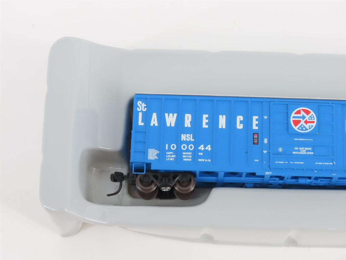 N Scale Athearn 10549 NSL St Lawrence Railroad 50&#39; Single Door Box Car #100044