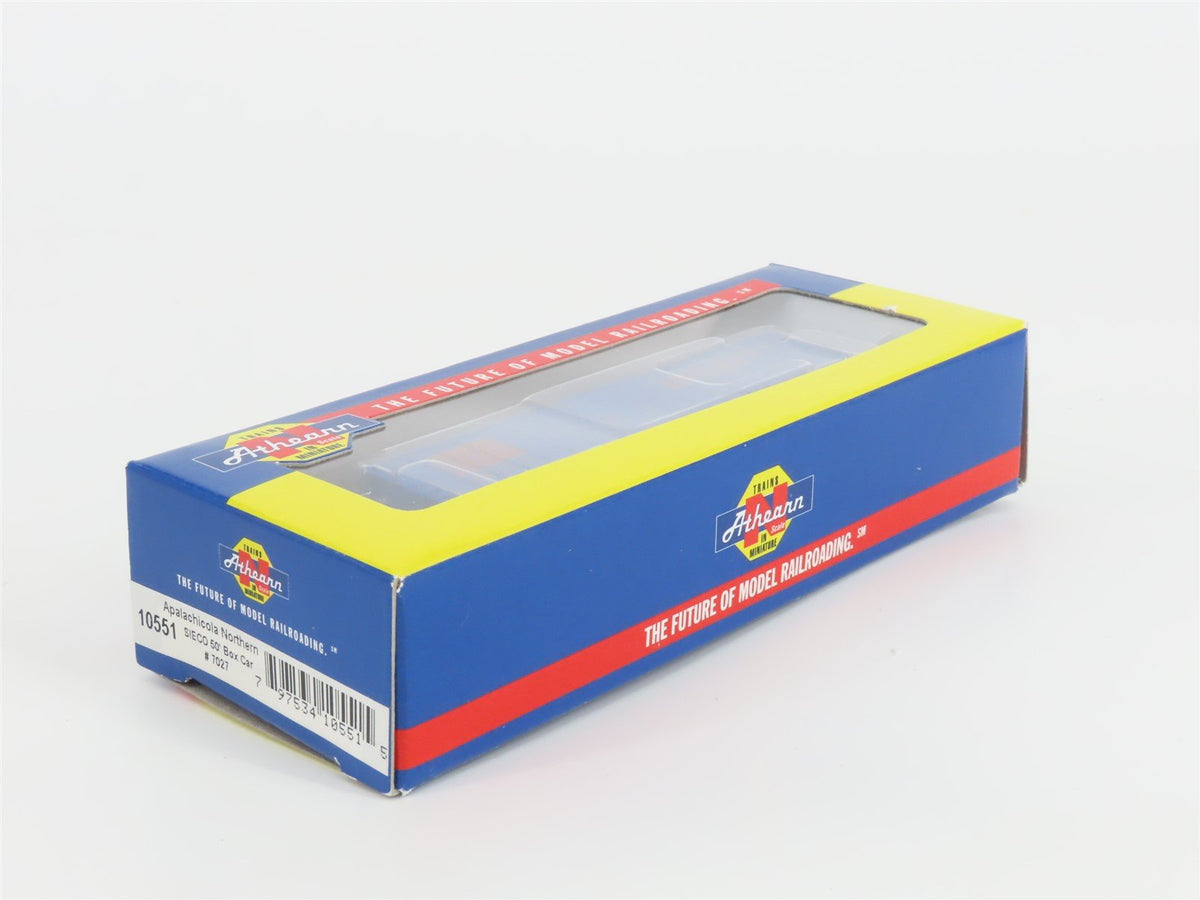 N Scale Athearn 10551 AN Apalachicola Northern 50&#39; Single Door Box Car #7027