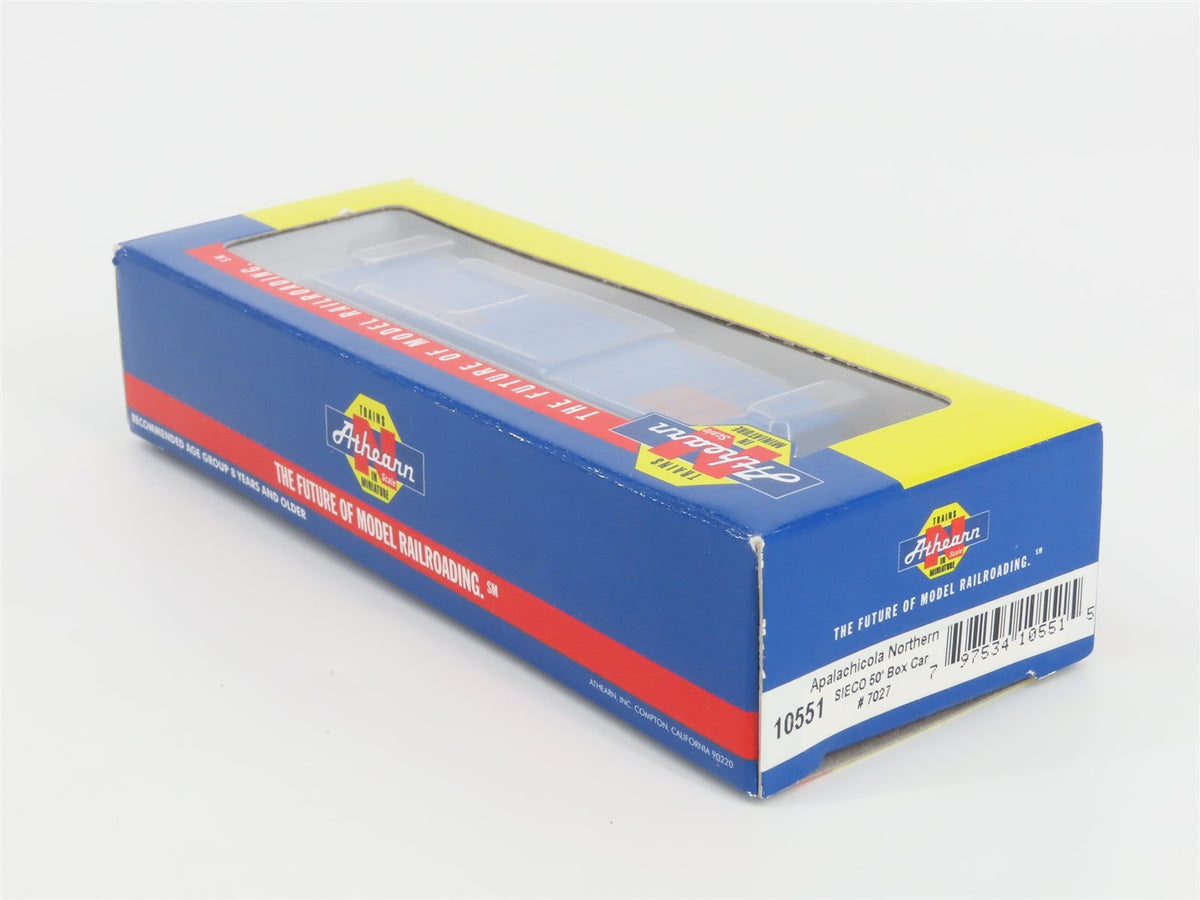 N Scale Athearn 10551 AN Apalachicola Northern 50&#39; Single Door Box Car #7027