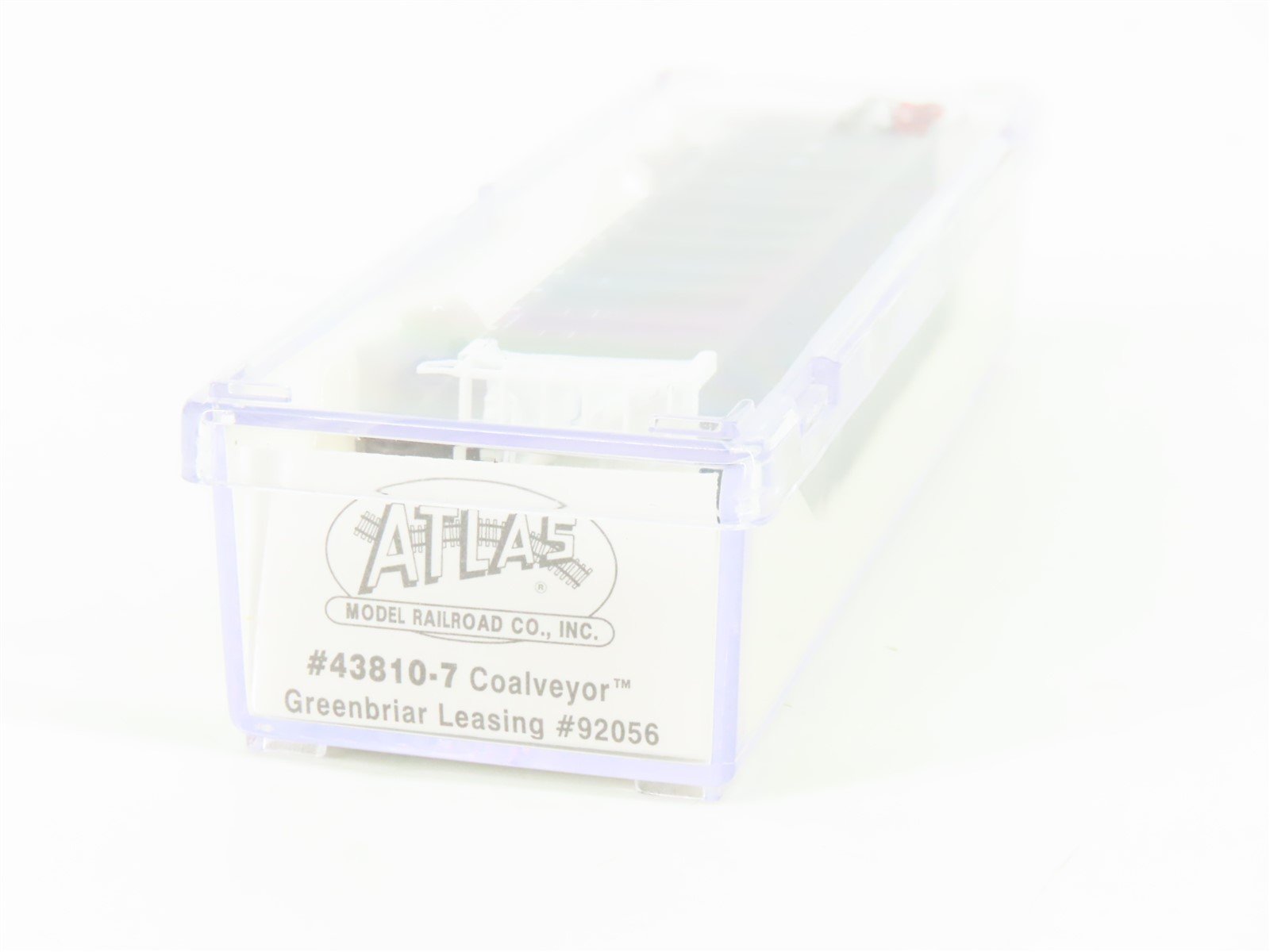 N Scale Atlas 43810-7 GBRX Greenbriar Leasing Coalveyor Hopper #92056 w/Load