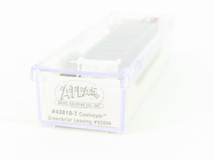 N Scale Atlas 43810-7 GBRX Greenbriar Leasing Coalveyor Hopper #92056 w/Load