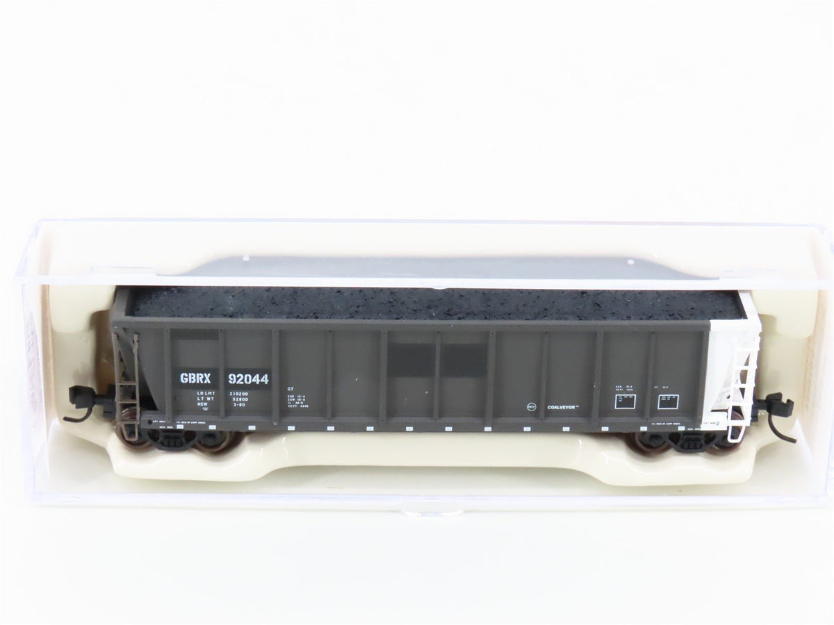 N Scale Atlas 43810-5 GBRX Greenbriar Leasing Coalveyor Hopper #92044 w/Load