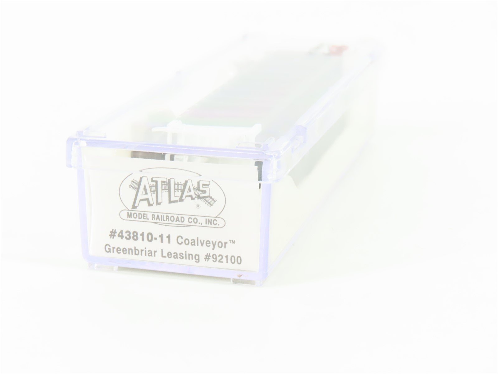 N Scale Atlas 43810-11 GBRX Greenbriar Leasing Coalveyor Hopper #92100 w/Load