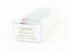 N Scale Atlas 43810-4 GBRX Greenbriar Leasing Coalveyor Hopper #92043 w/Load