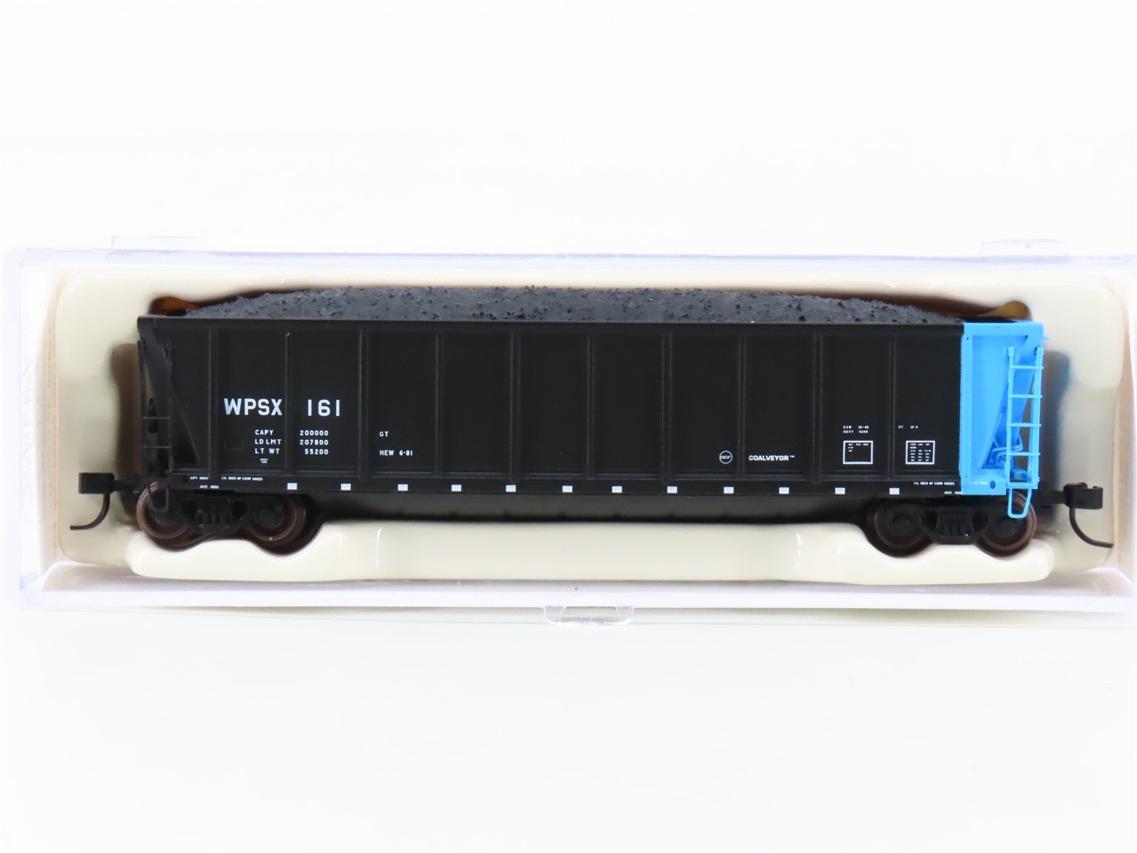 N Scale Atlas 43808-20 WPSX Wisconsin Public Service Coalveyor Hopper #161