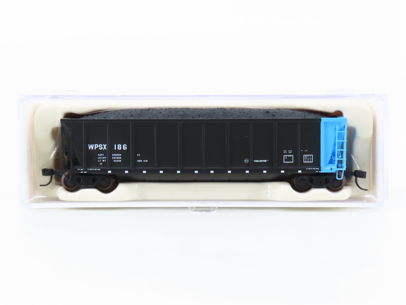 N Scale Atlas 43808-32 WPSX Wisconsin Public Service Coalveyor Hopper #186