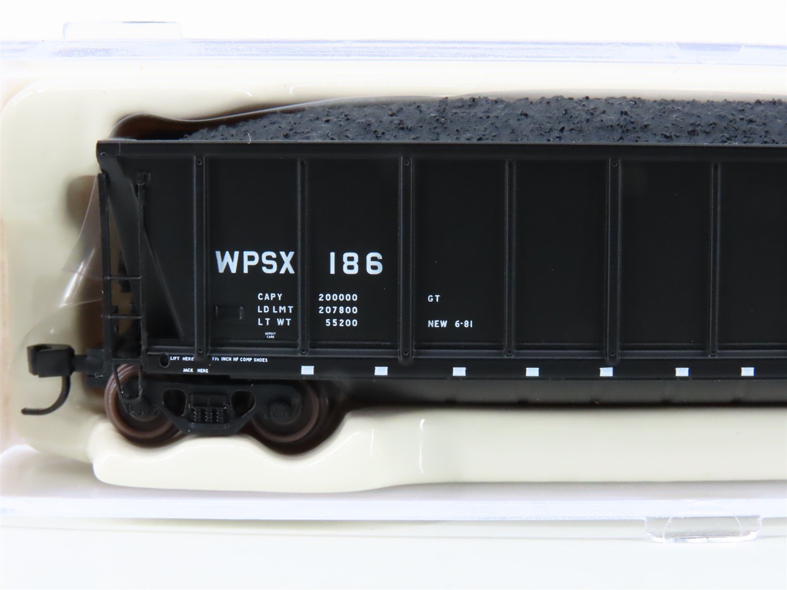 N Scale Atlas 43808-32 WPSX Wisconsin Public Service Coalveyor Hopper #186