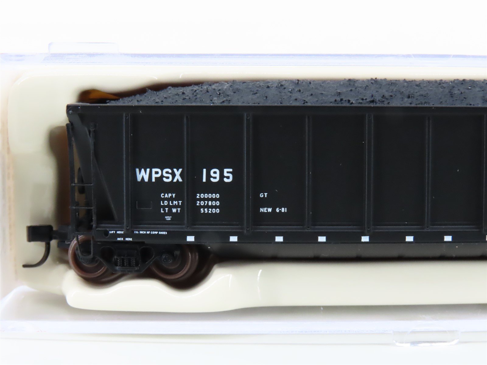 N Scale Atlas 43808-36 WPSX Wisconsin Public Service Coalveyor Hopper #195
