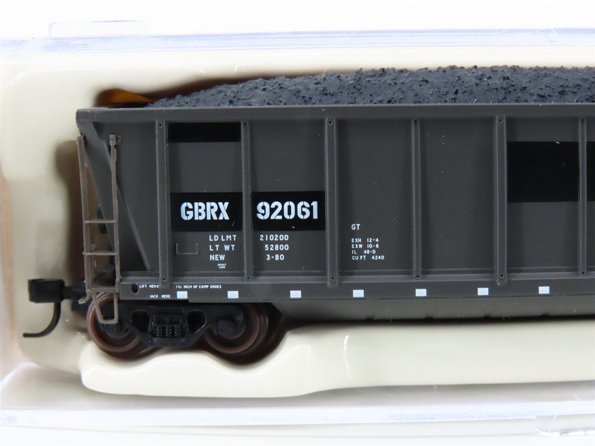 N Scale Atlas 43810-8 GBRX Greenbriar Leasing Coalveyor Hopper #92061 w/Load