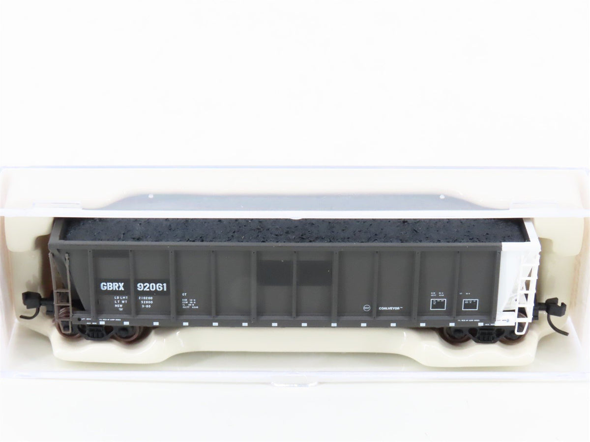 N Scale Atlas 43810-8 GBRX Greenbriar Leasing Coalveyor Hopper #92061 w/Load