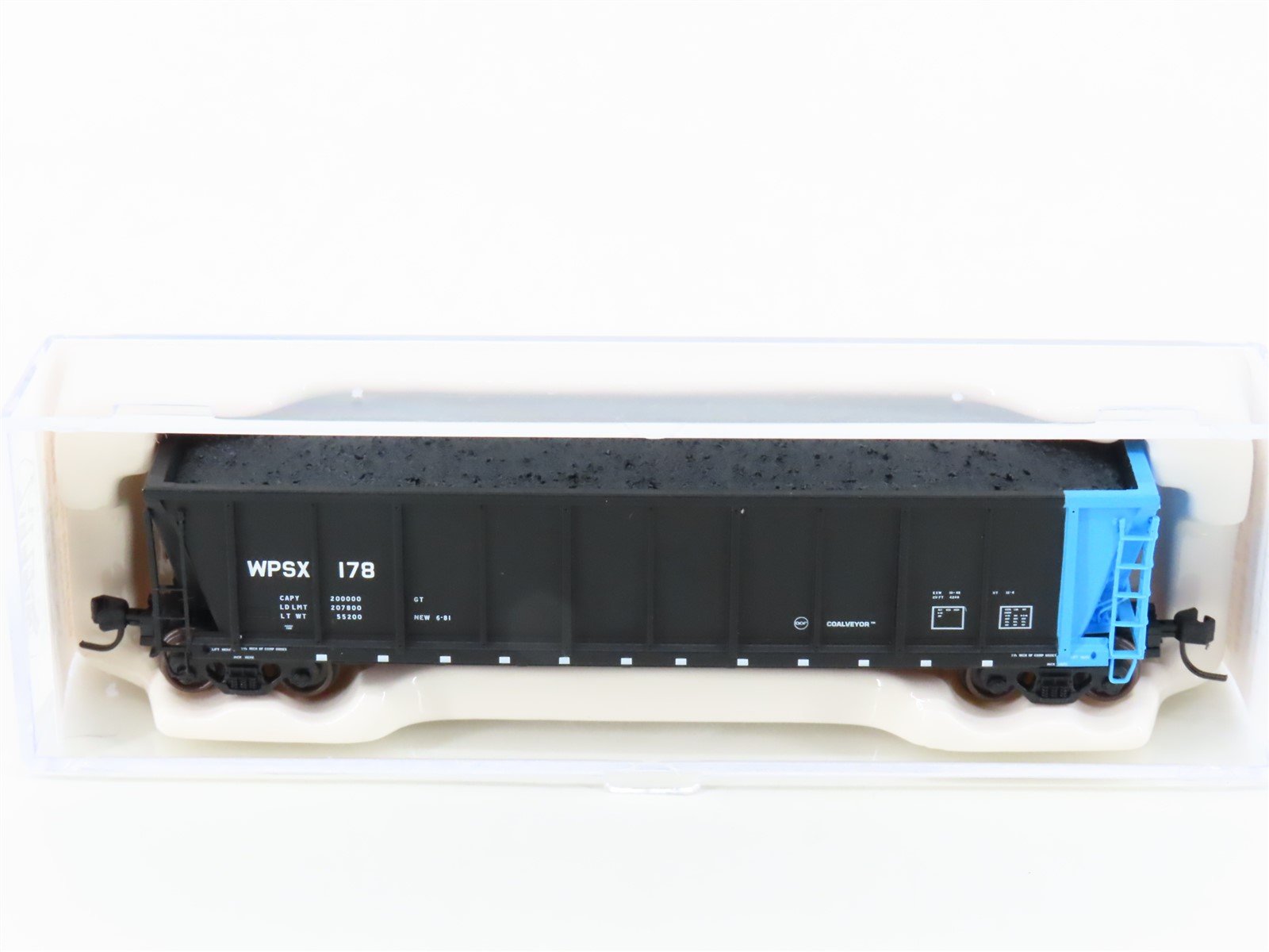 N Scale Atlas 43808-23 WPSX Wisconsin Public Service Coalveyor Hopper #178