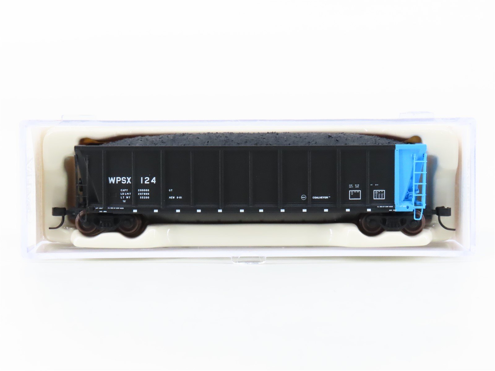 N Scale Atlas 43808-26 WPSX Wisconsin Public Service Coalveyor Hopper #124