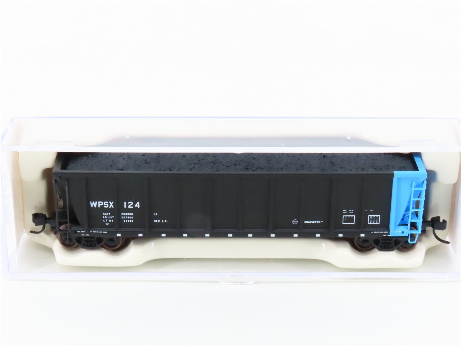 N Scale Atlas 43808-26 WPSX Wisconsin Public Service Coalveyor Hopper #124