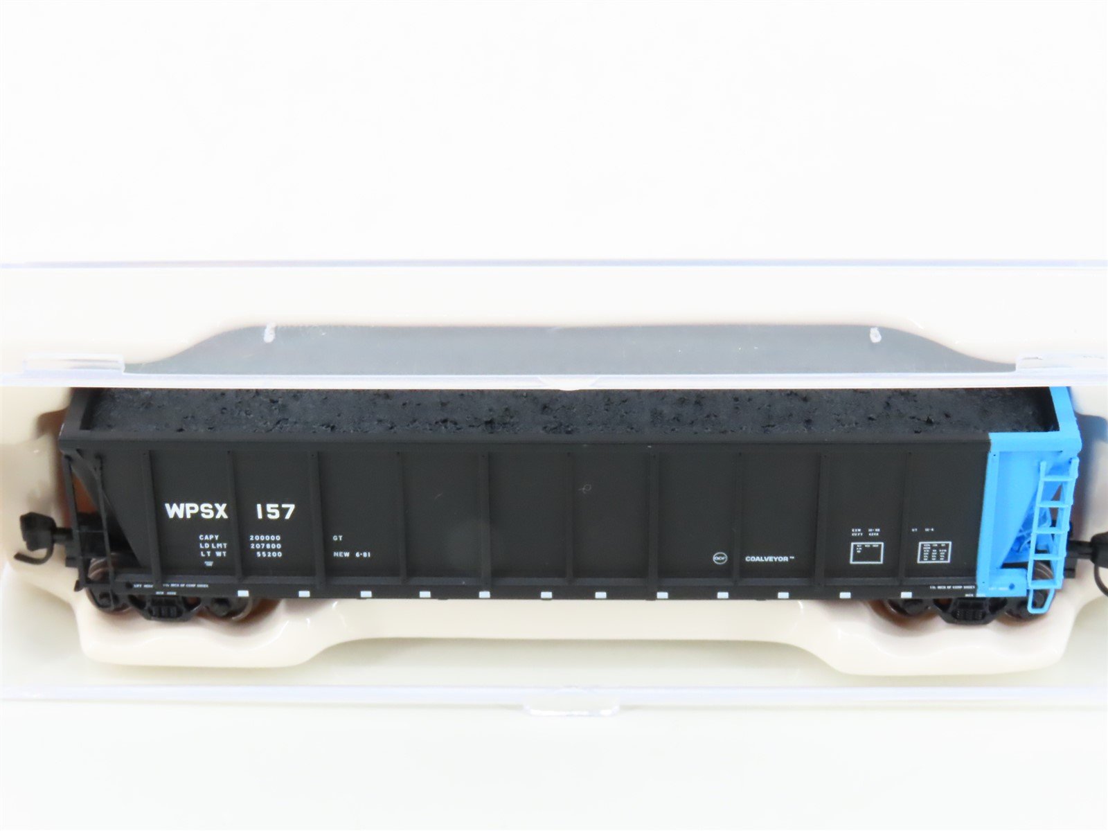 N Scale Atlas 43808-20 WPSX Wisconsin Public Service Coalveyor Hopper #157