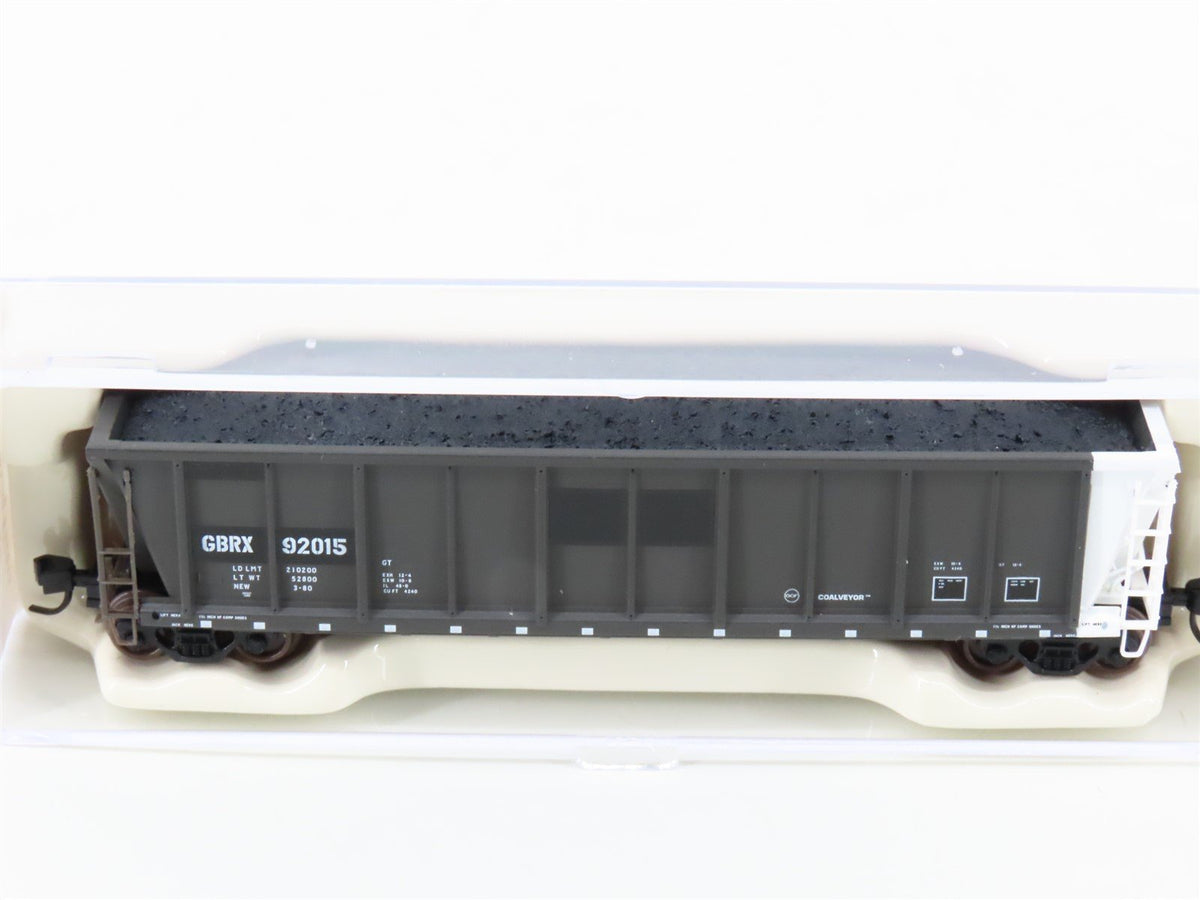 N Scale Atlas 43810-1 GBRX Greenbriar Leasing Coalveyor Hopper #92015 w/Load