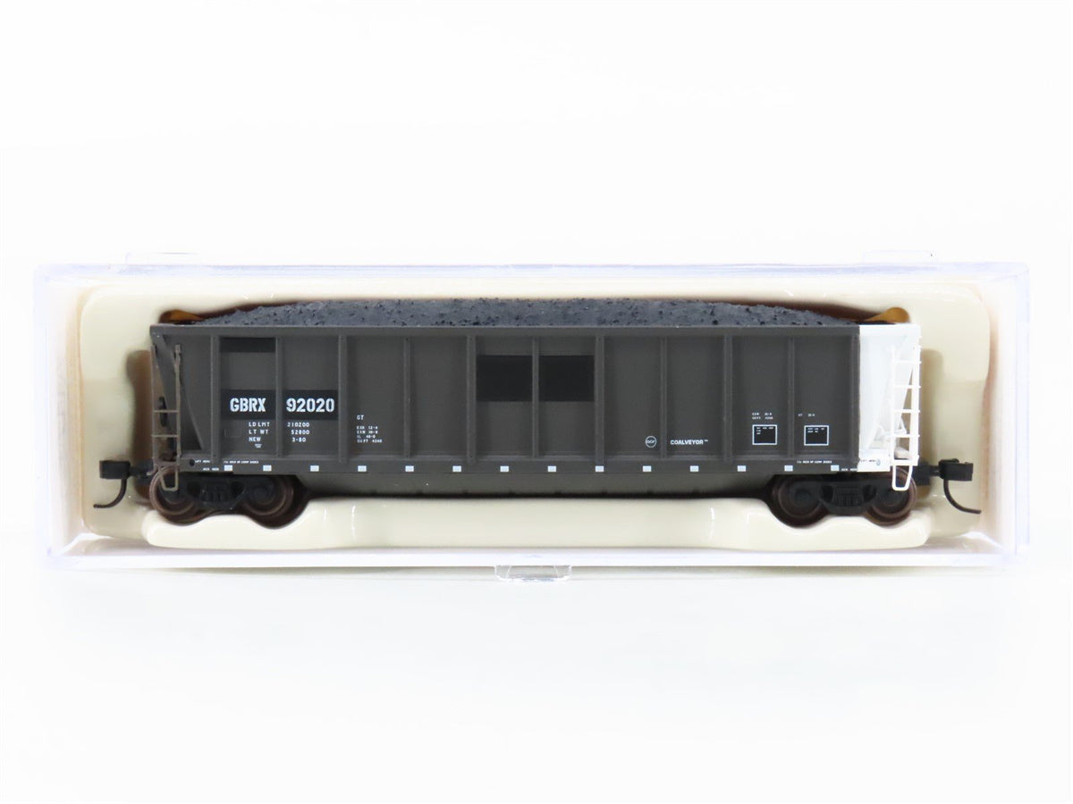 N Scale Atlas 43810-2 GBRX Greenbriar Leasing Coalveyor Hopper #92020 w/Load
