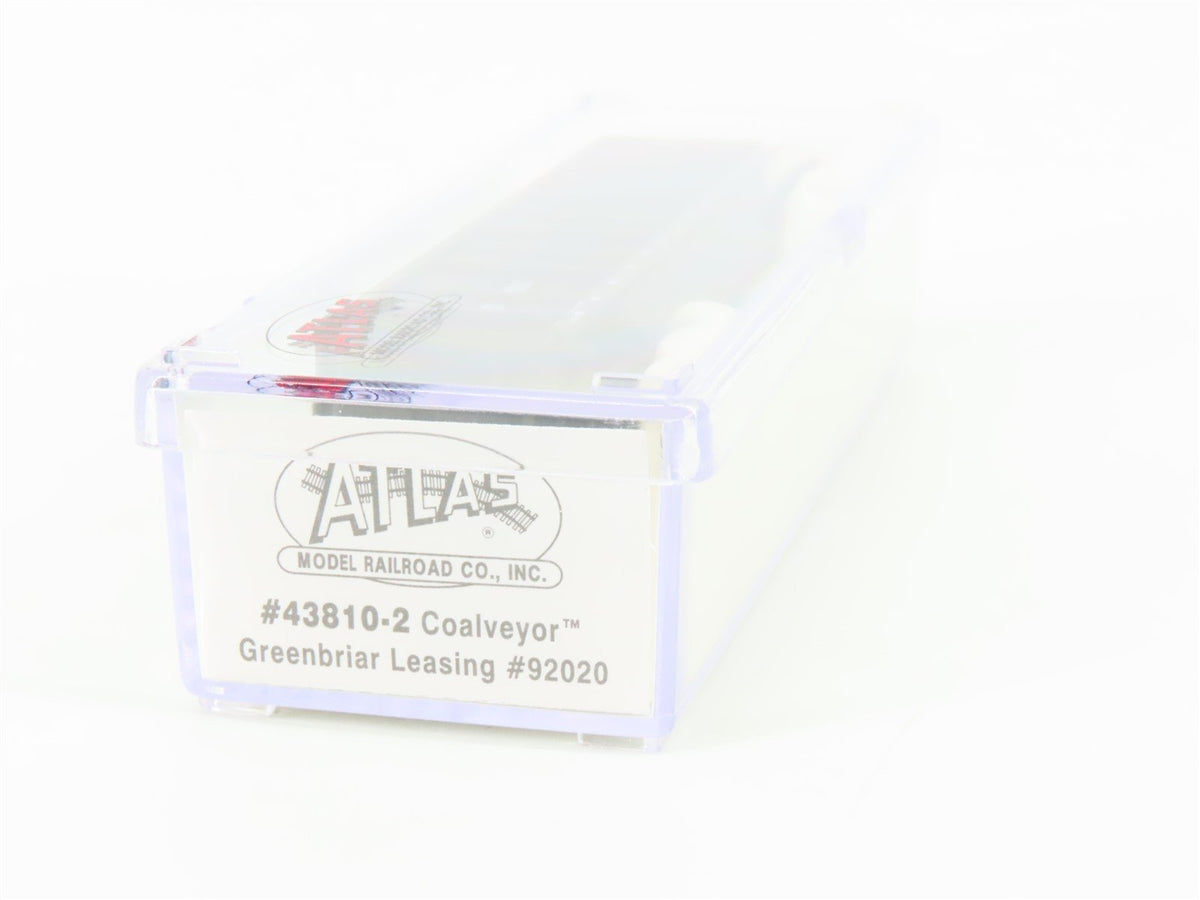 N Scale Atlas 43810-2 GBRX Greenbriar Leasing Coalveyor Hopper #92020 w/Load
