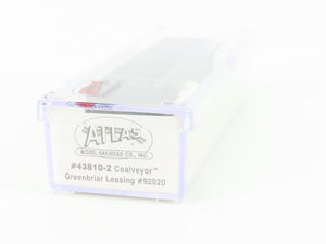 N Scale Atlas 43810-2 GBRX Greenbriar Leasing Coalveyor Hopper #92020 w/Load