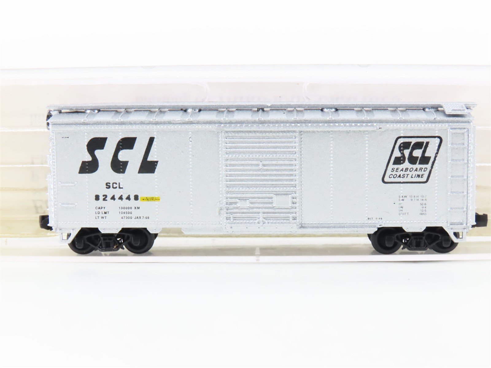 N Scale Eastern Seaboard/Con-Cor 2036 SCL Seaboard Coast Line 40' Boxcar #824448