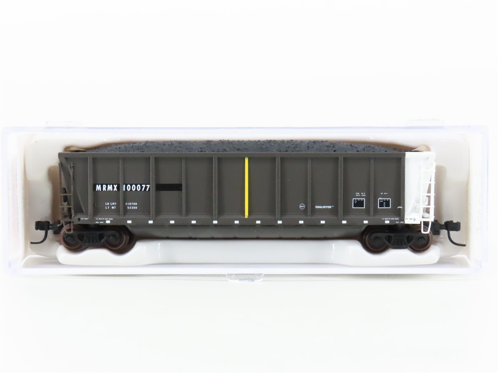 N Scale Atlas 43852 MRMX Leasing Coalveyor Hopper #100077 w/Coal Load