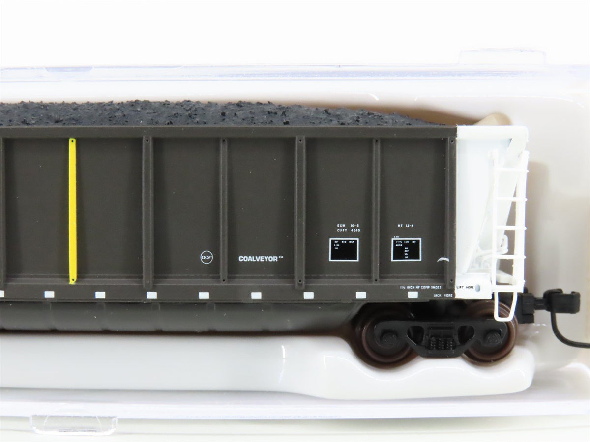 N Scale Atlas 43852 MRMX Leasing Coalveyor Hopper #100077 w/Coal Load