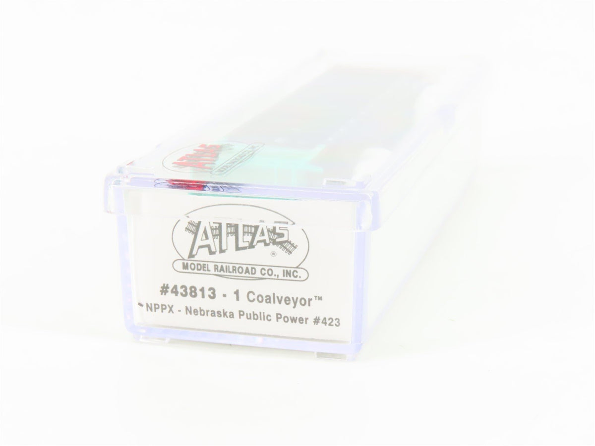 N Scale Atlas 43813-1 NPPX Nebraska Public Power Coalveyor Hopper #423 w/Load