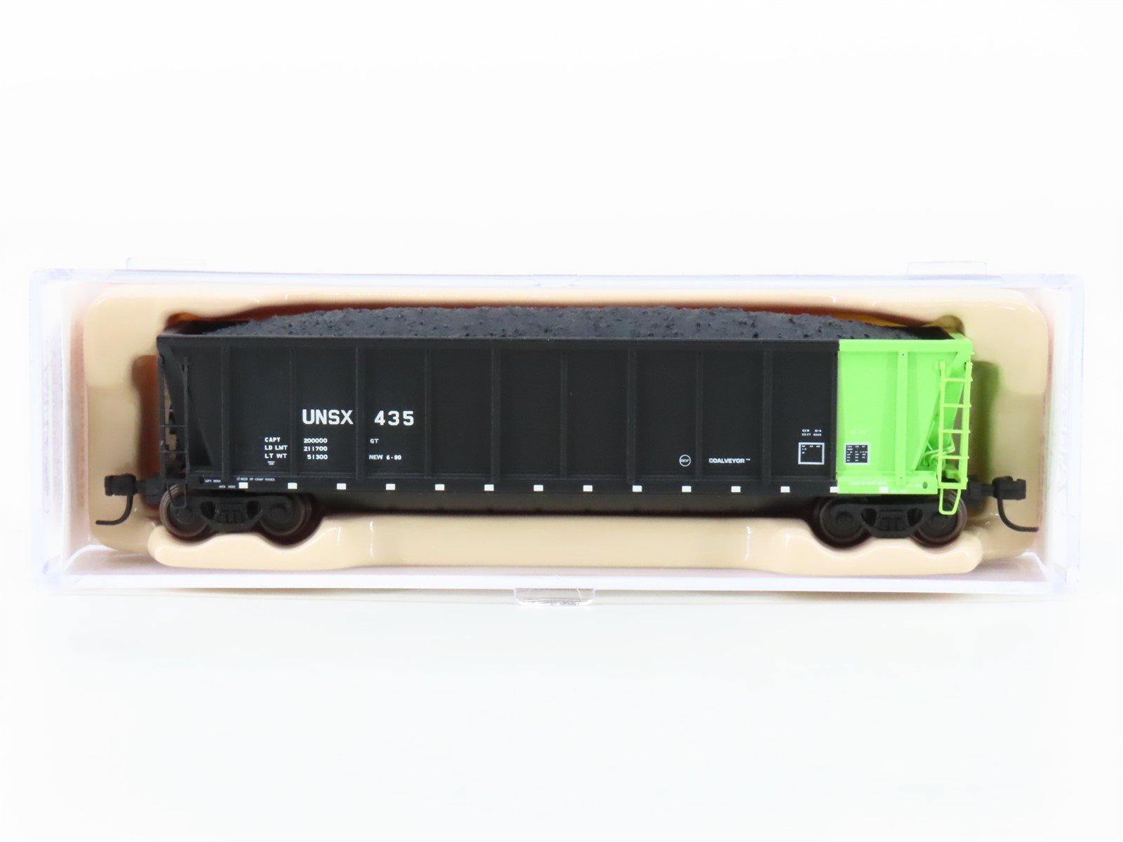 N Scale Atlas 43806-5 UNSX Unitrain Services Coalveyor Hopper #435 w/Load