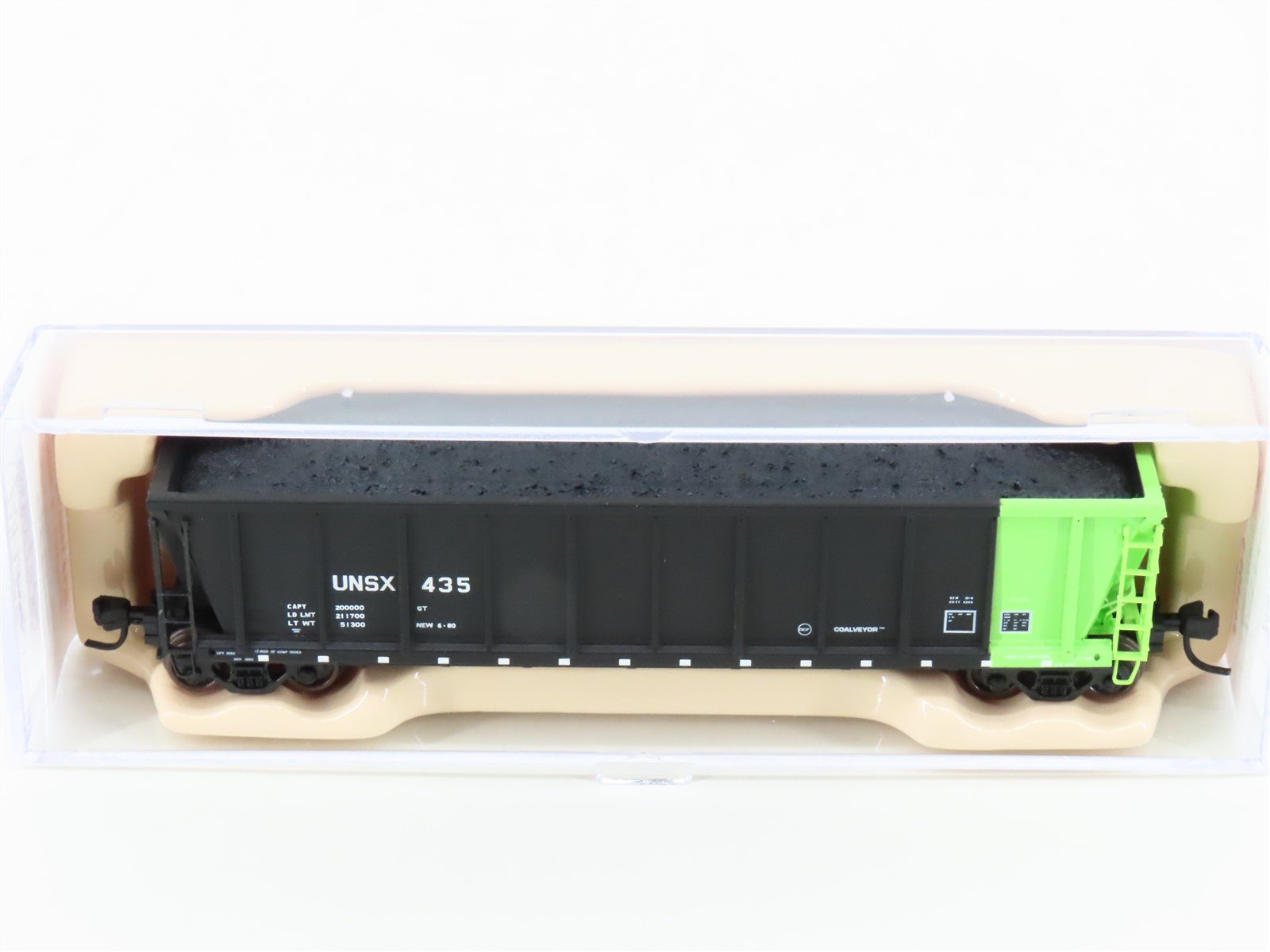 N Scale Atlas 43806-5 UNSX Unitrain Services Coalveyor Hopper #435 w/Load