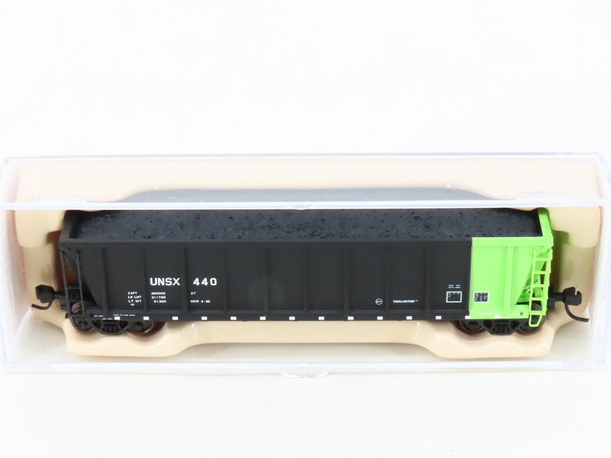 N Scale Atlas 43806-6 UNSX Unitrain Services Coalveyor Hopper #440 w/Coal Load