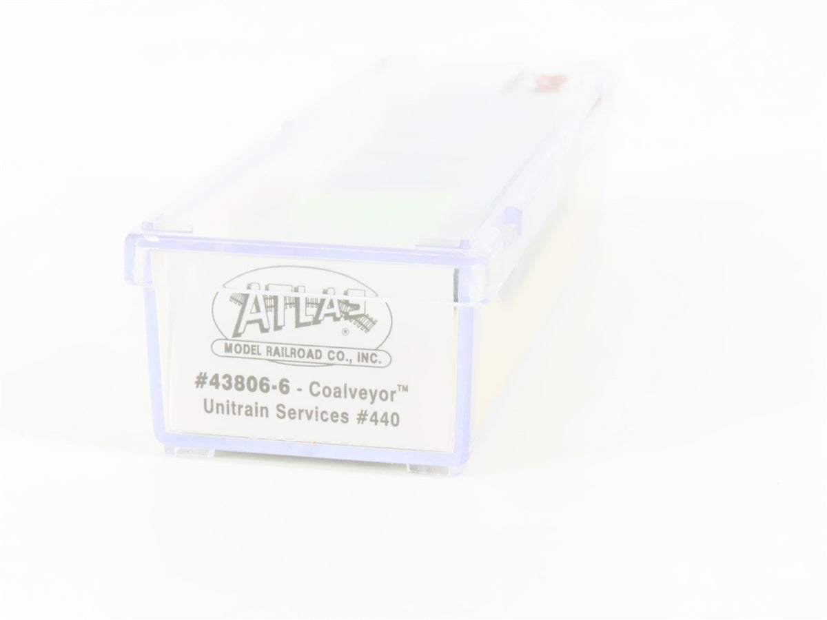 N Scale Atlas 43806-6 UNSX Unitrain Services Coalveyor Hopper #440 w/Coal Load
