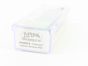 N Scale Atlas 43806-8 UNSX Unitrain Services Coalveyor Hopper #455 w/Coal Load