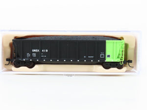 N Scale Atlas 43806-3 UNSX Unitrain Services Coalveyor Hopper #419 w/Coal Load