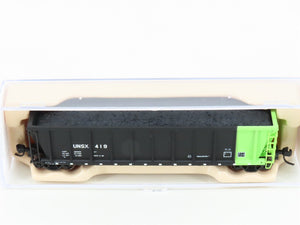 N Scale Atlas 43806-3 UNSX Unitrain Services Coalveyor Hopper #419 w/Coal Load