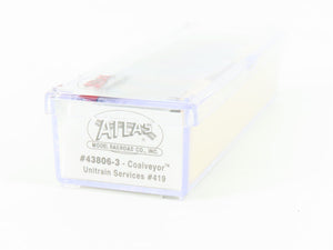 N Scale Atlas 43806-3 UNSX Unitrain Services Coalveyor Hopper #419 w/Coal Load