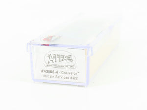 N Scale Atlas 43806-4 UNSX Unitrain Services Coalveyor Hopper #422 w/Coal Load