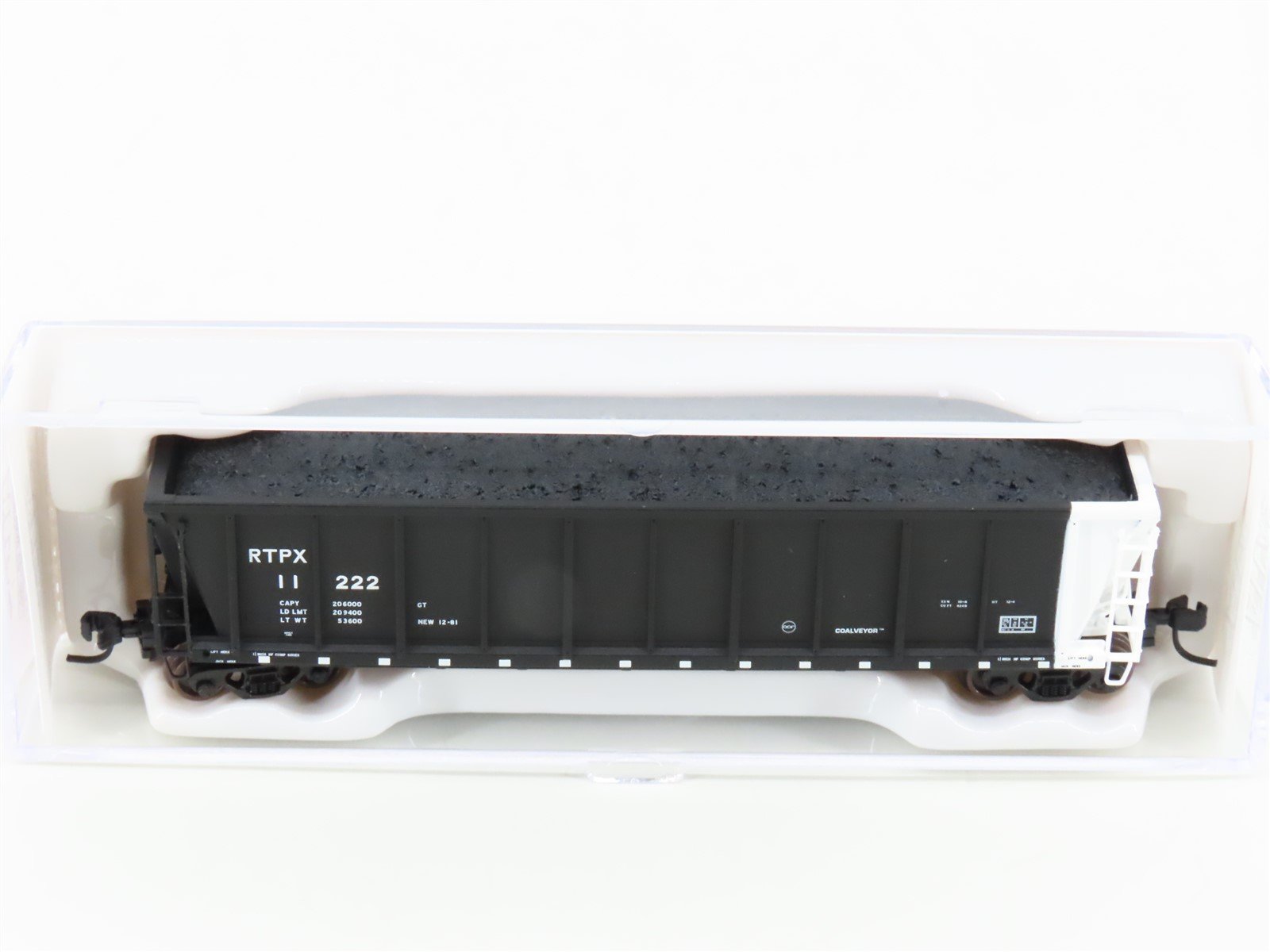 N Scale Atlas 43803-17 RTPX Wheelabrator Coal Services Coalveyor Hopper #11222