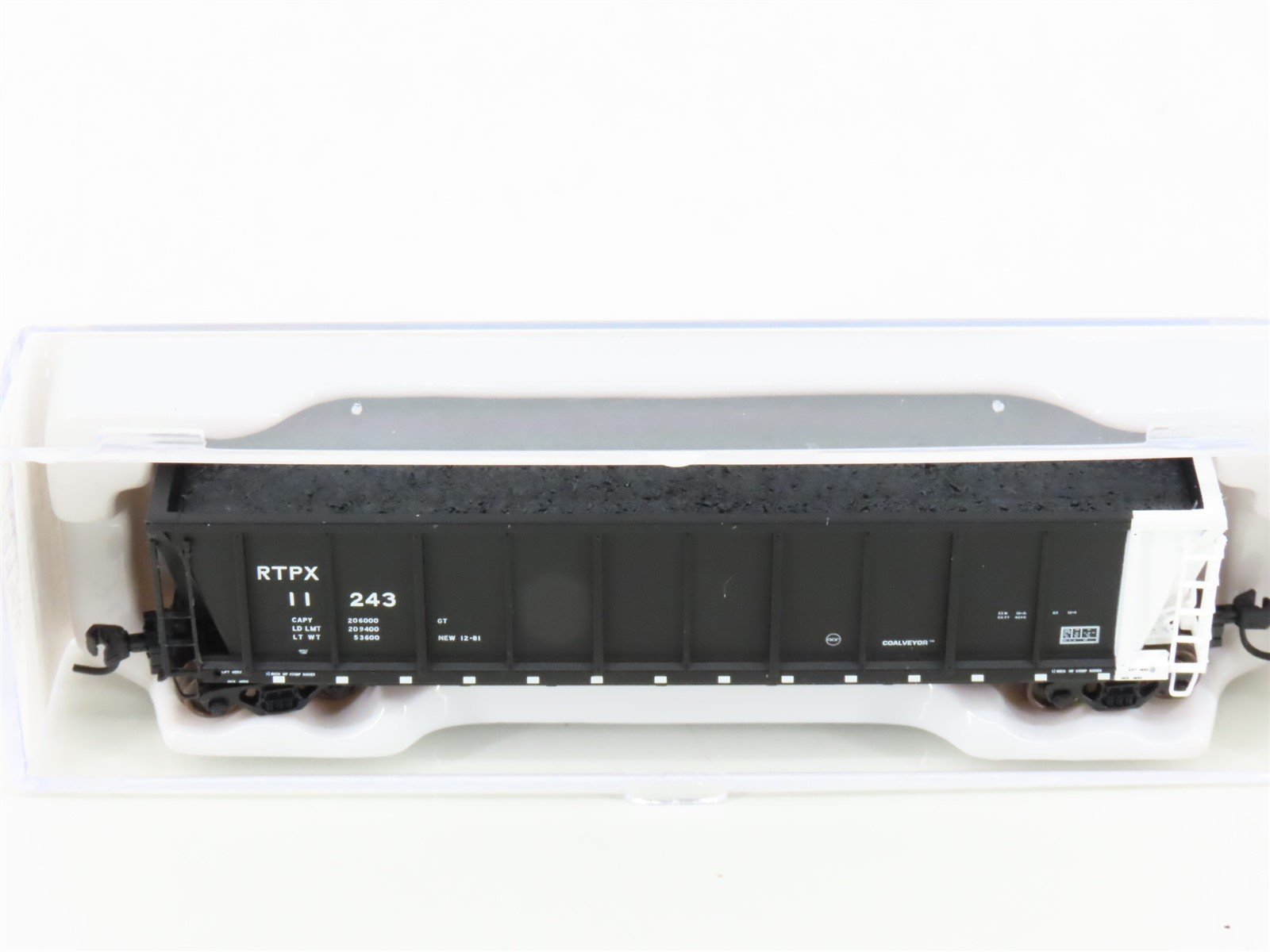 N Scale Atlas 43803-18 RTPX Wheelabrator Coal Services Coalveyor Hopper #11243