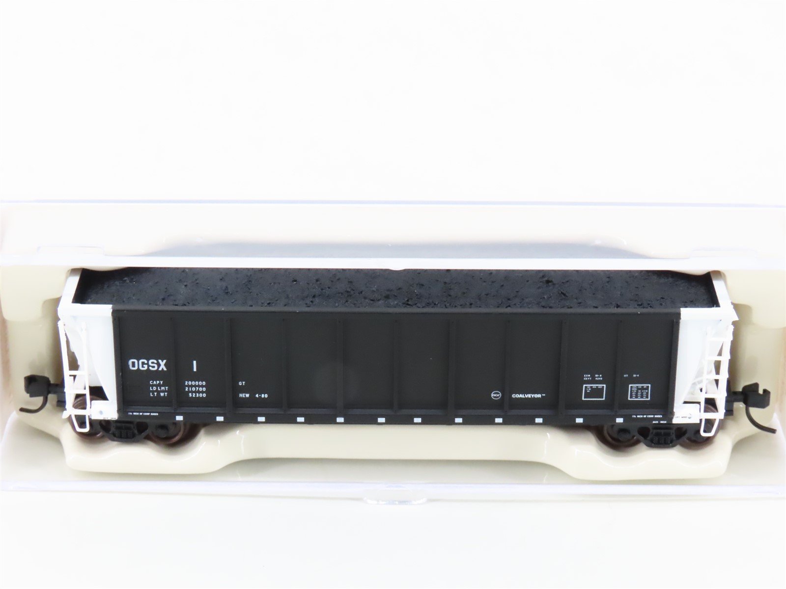 N Scale Atlas 43863 OGSX Double Rotary End Coalveyor Hopper #1 w/Coal Load