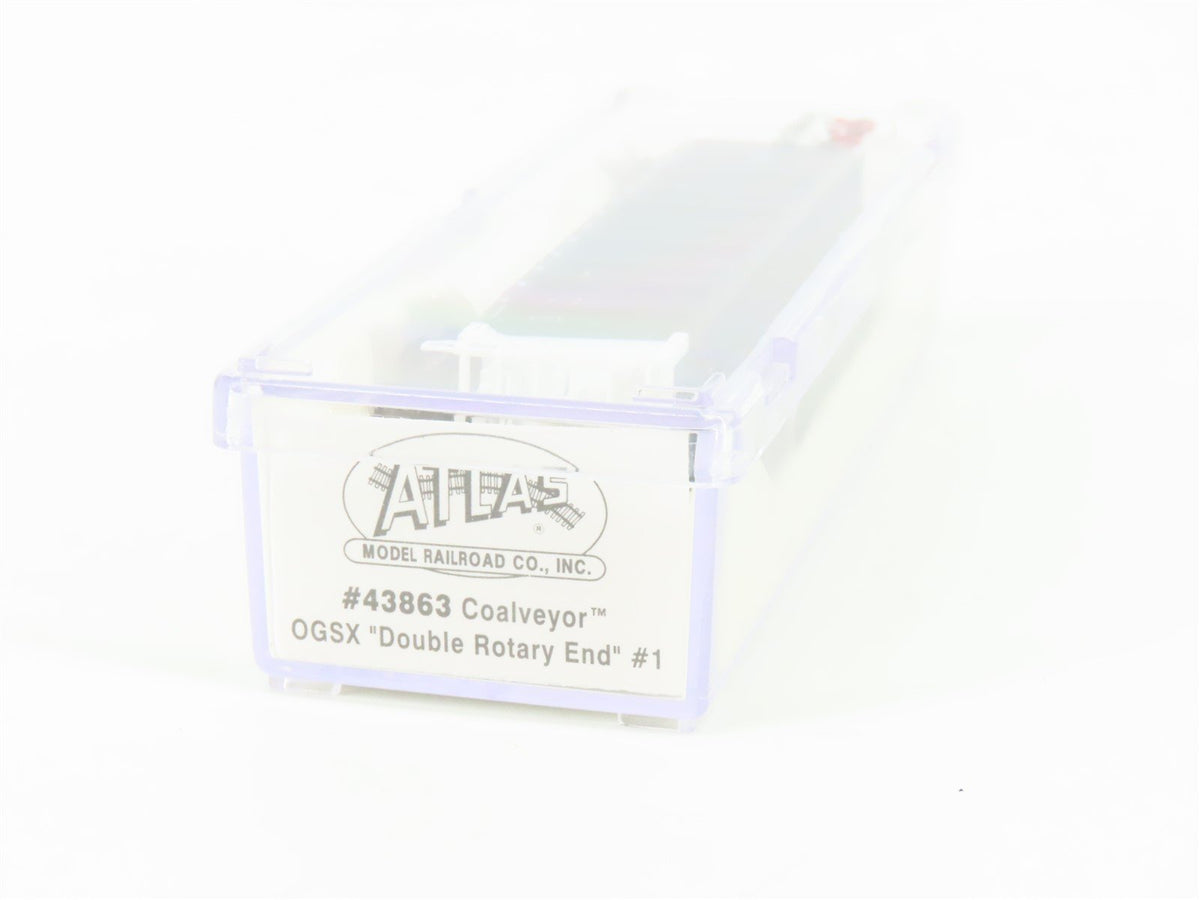 N Scale Atlas 43863 OGSX Double Rotary End Coalveyor Hopper #1 w/Coal Load