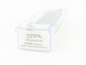 N Scale Atlas 43863 OGSX Double Rotary End Coalveyor Hopper #1 w/Coal Load