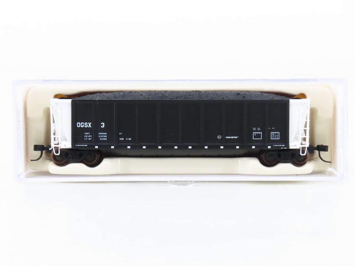 N Scale Atlas 43864 OGSX Double Rotary End Coalveyor Hopper #3 w/Coal Load