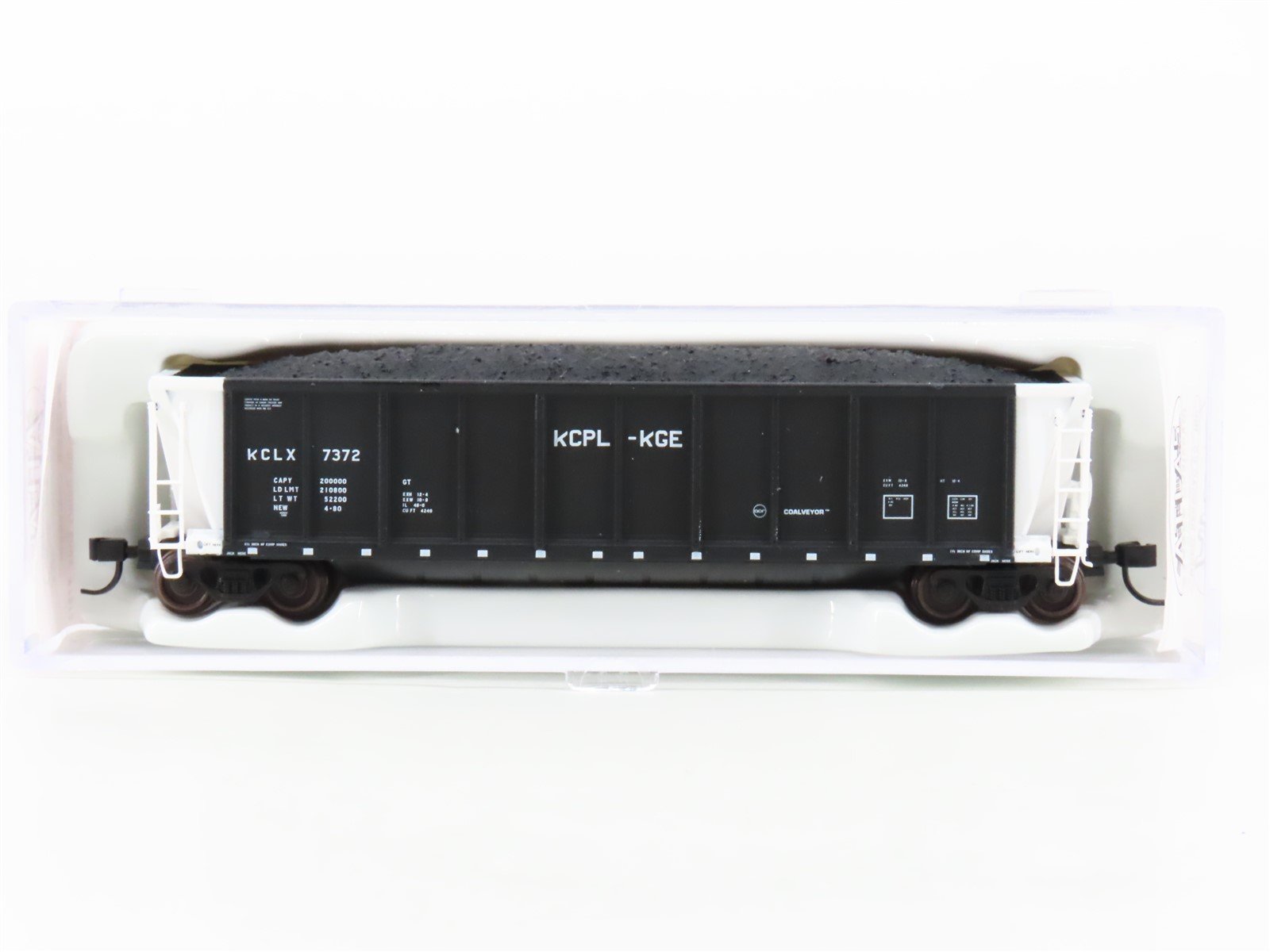 N Scale Atlas 43866 KCL (KGE) Double Rotary End Coalveyor Hopper #7372 w/Load