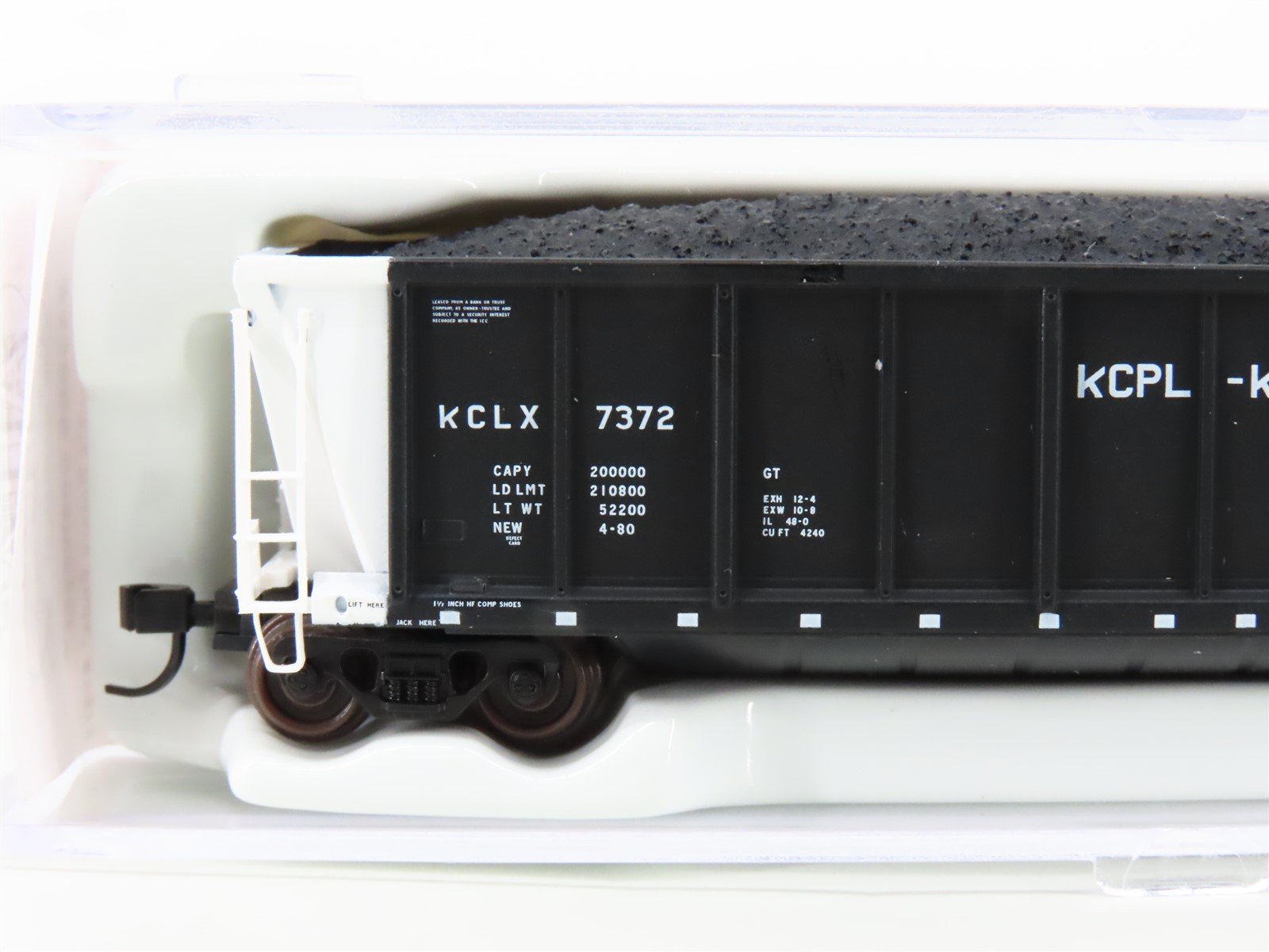 N Scale Atlas 43866 KCL (KGE) Double Rotary End Coalveyor Hopper #7372 w/Load