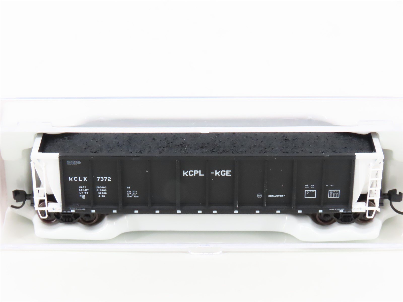 N Scale Atlas 43866 KCL (KGE) Double Rotary End Coalveyor Hopper #7372 w/Load