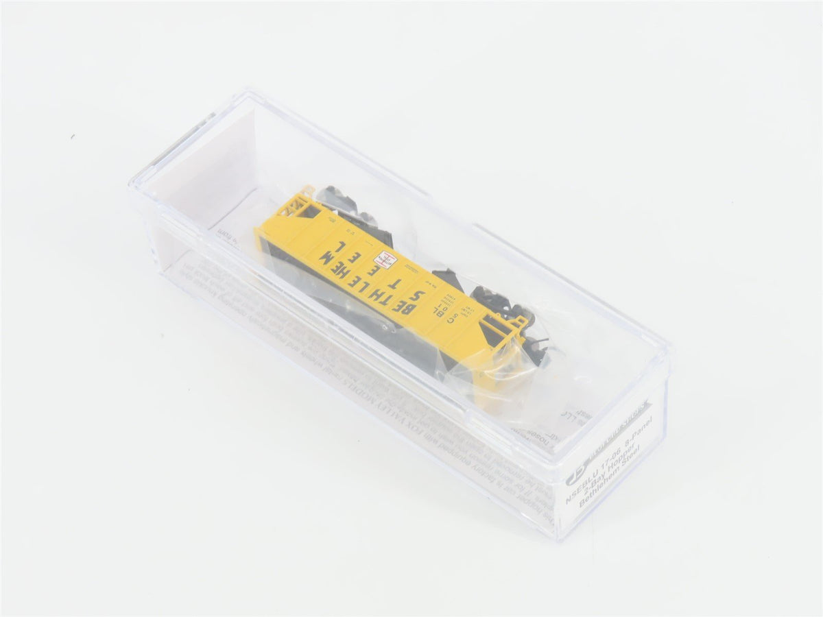 N Scale Bluford Shops NSE BLU17-06 CBL Bethlehem Steel 2-Bay Hopper #501 w/ Load