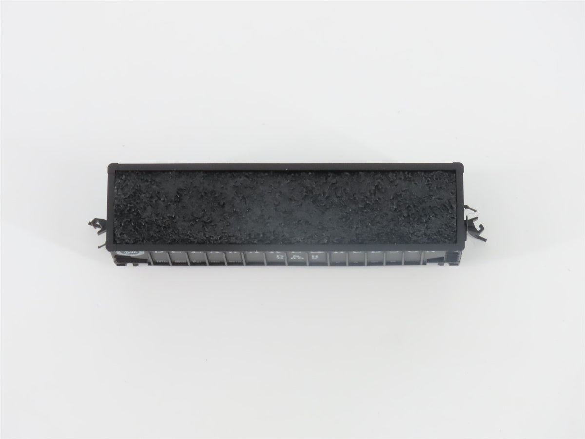 N Bluford Shops 14073 D&amp;H &quot;Bridge Line&quot; 3-Bay Rib-Side Hopper #9092 w/ Load