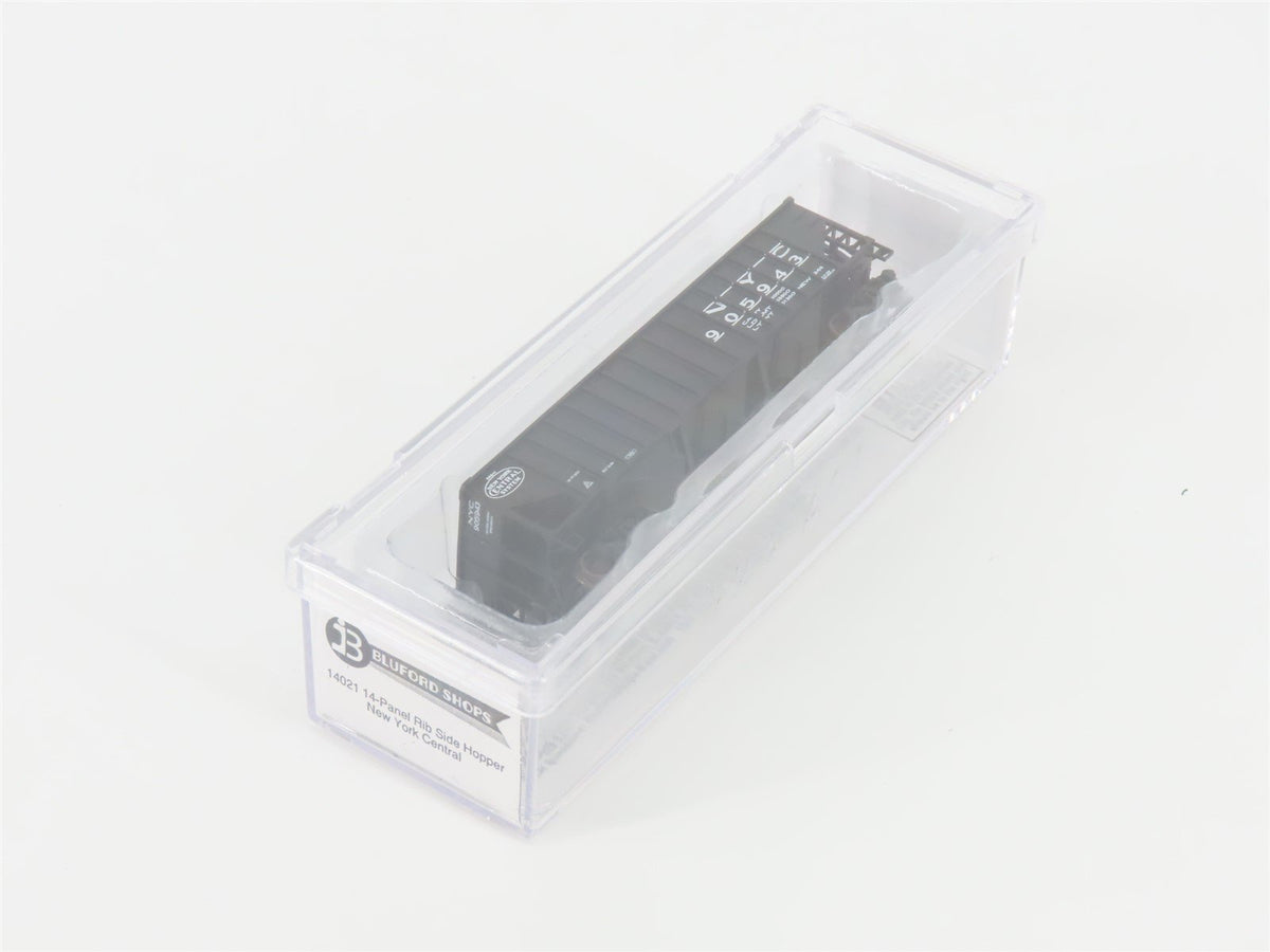 N Scale Bluford Shops 14021 NYC New York Central 3-Bay Hopper #905943 w/ Load