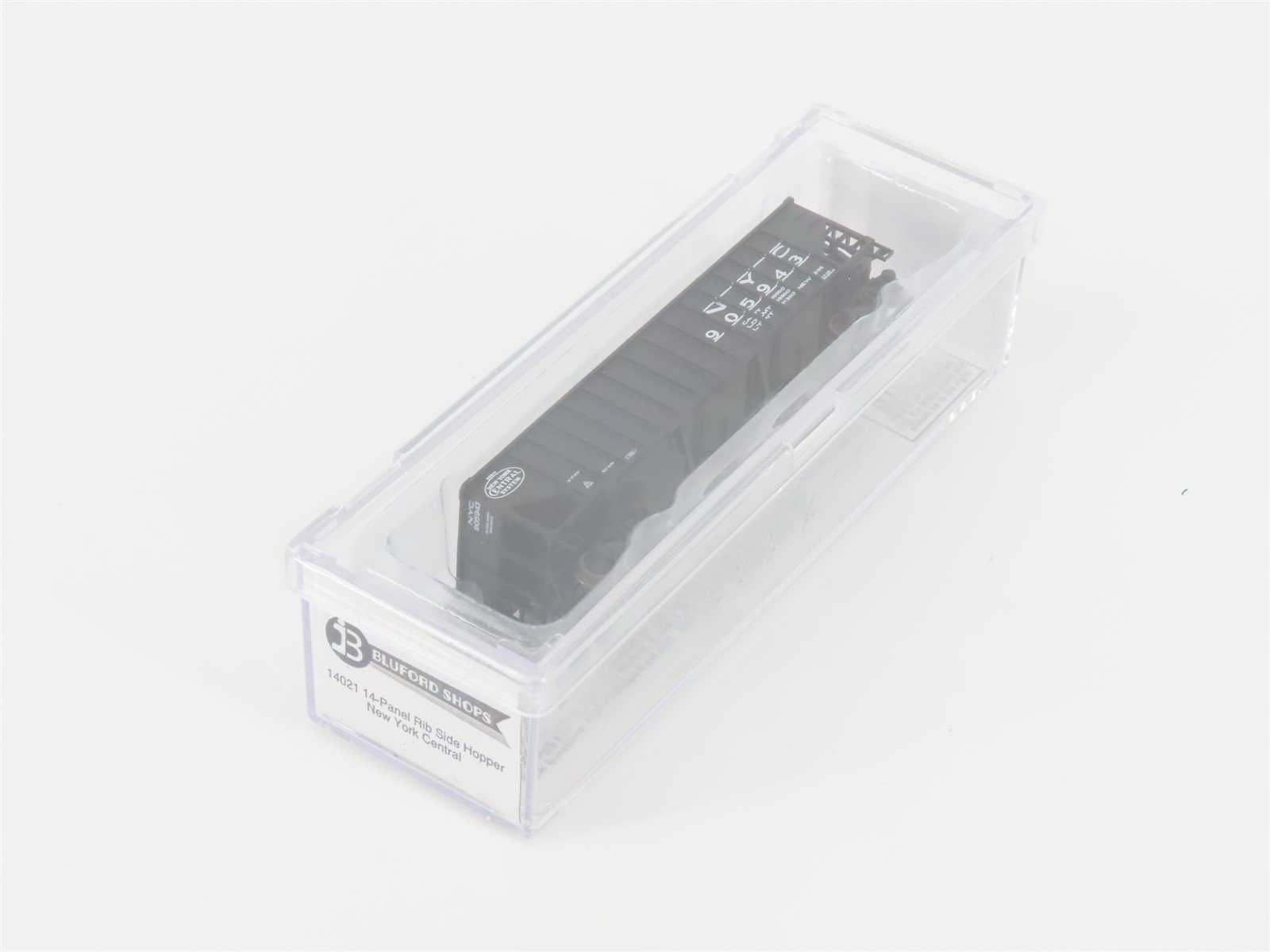 N Scale Bluford Shops 14021 NYC New York Central 3-Bay Hopper #905943 w/ Load