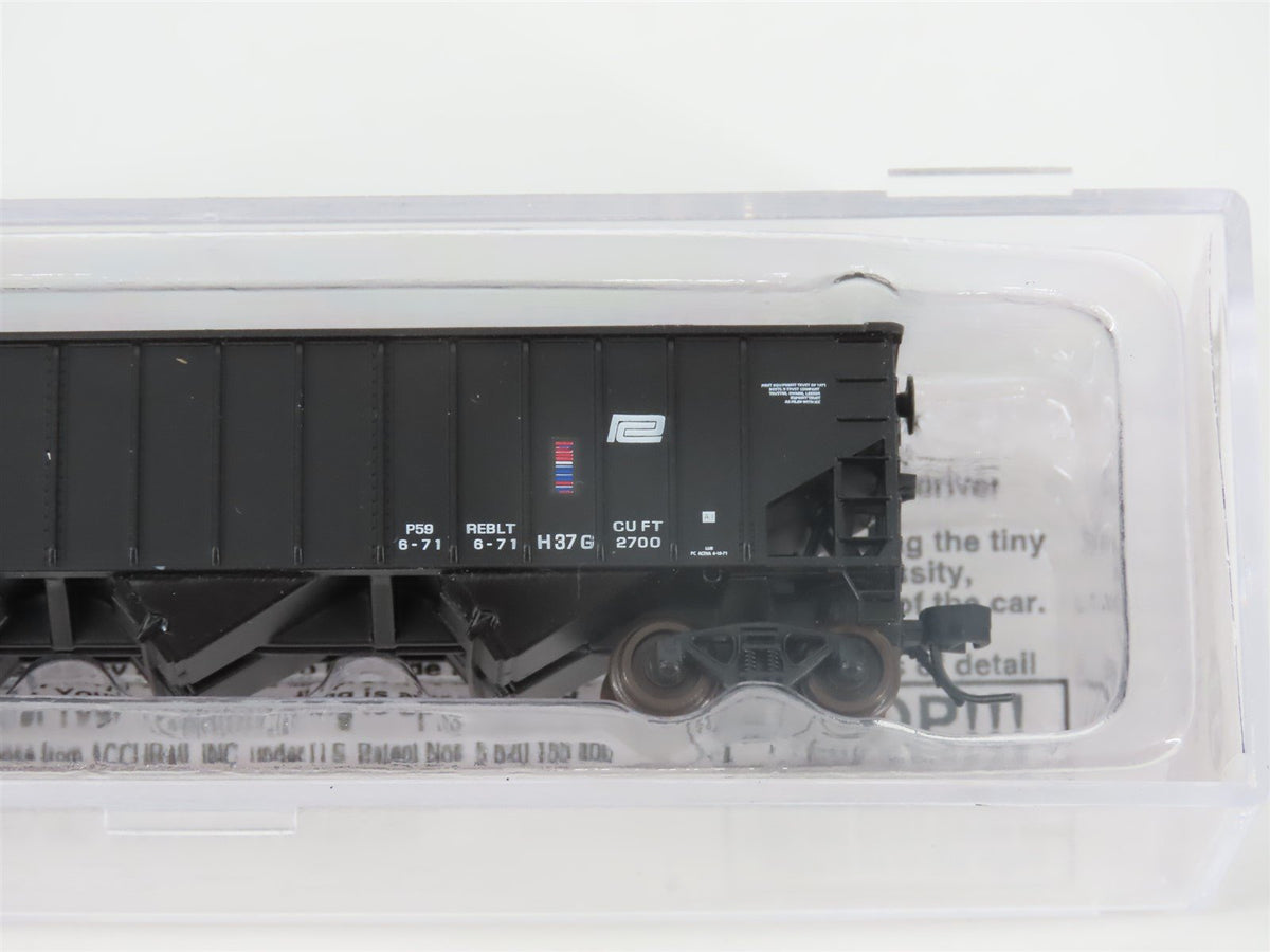 N Bluford Shops 14146 PC Penn Central 3-Bay Rib-Side Hopper #459441 w/ Load